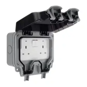 outdoor double socket replacement